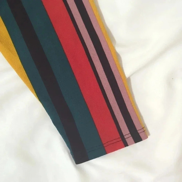 Express Stripped Short Sleeve Twist Front Jumpsuit, Color Multicolor Size XS - Picture 8 of 14